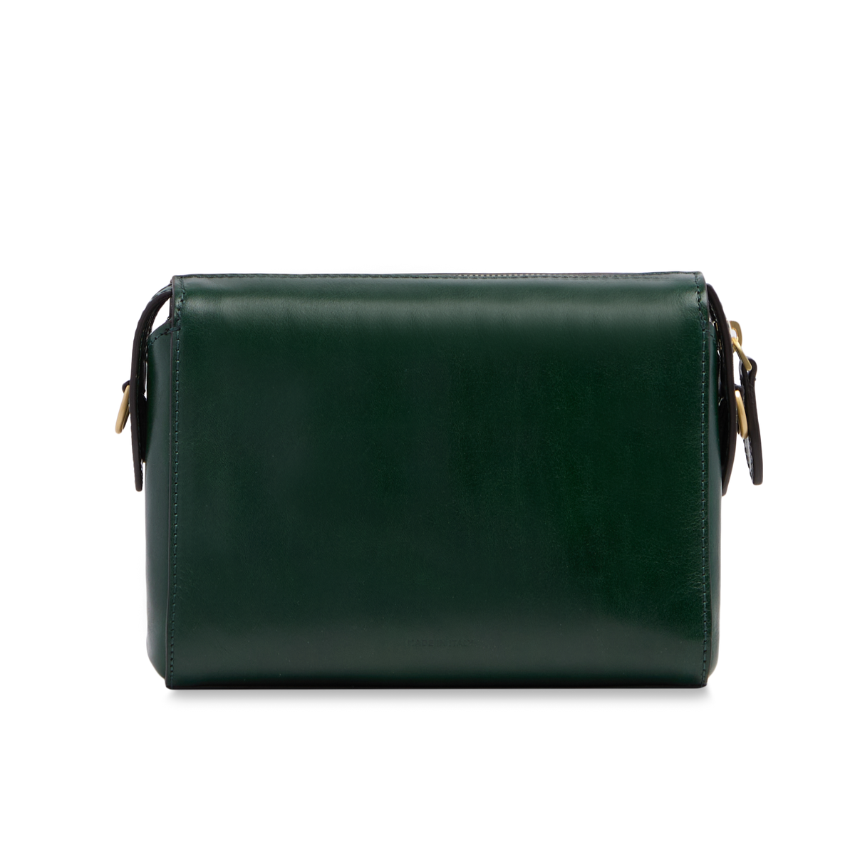 Women's Zip Leather Crossbody Bag PINE/GOLD | The Bridge