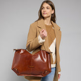 Bolso bandolera piel con cremallera talla L | The Bridge