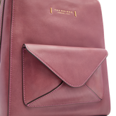 Women’s leather backpack with front pocket | The Bridge