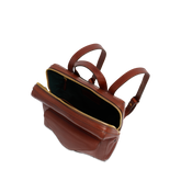 Women’s leather backpack with front pocket | The Bridge