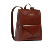 Women’s leather backpack with front pocket - Women's Backpacks | The Bridge