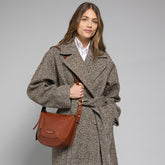 Leather crossbody bag big size | The Bridge