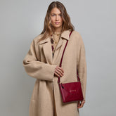 Borsa tracolla pelle chiusa con zip | The Bridge