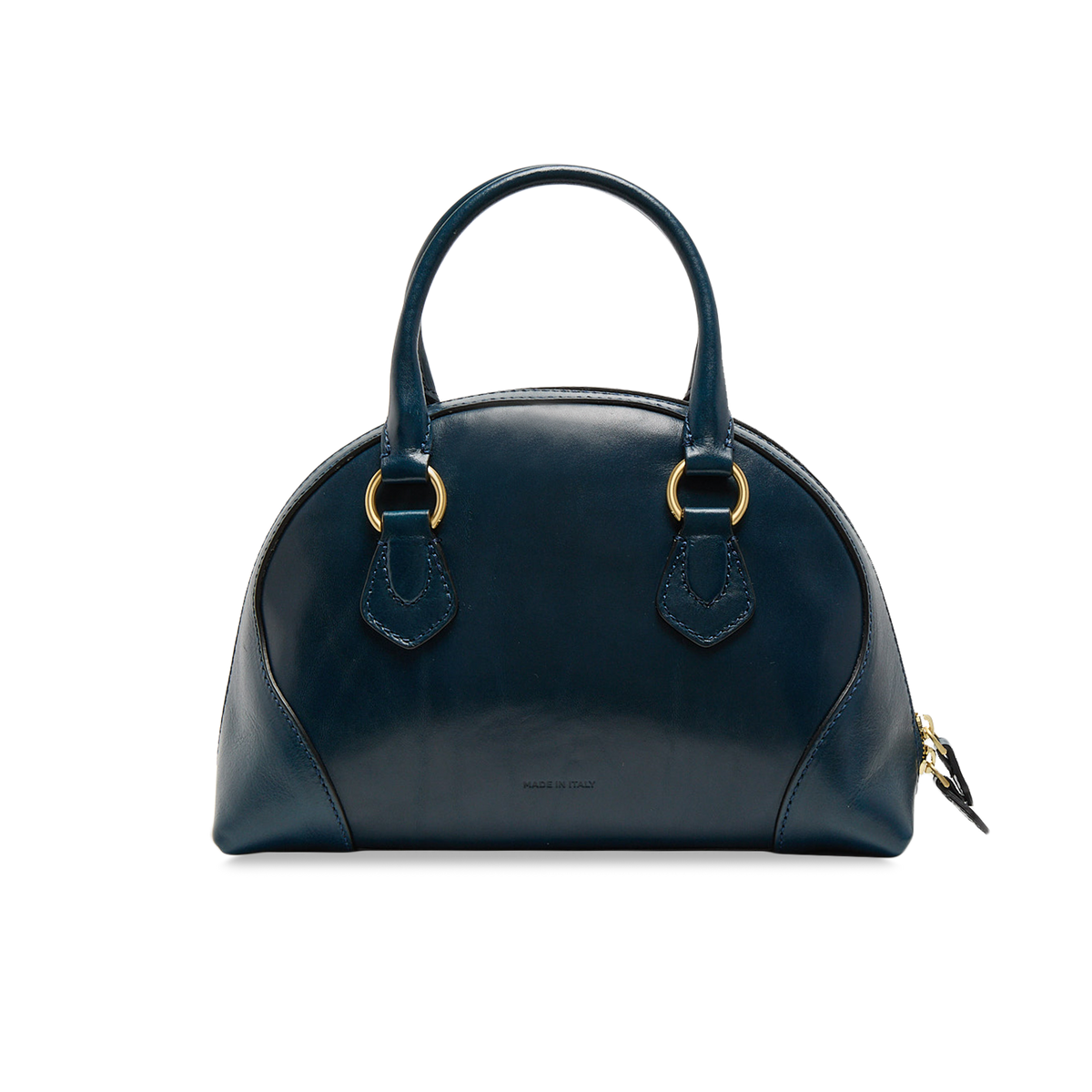 ③ THE BRIDGE ヴィンテージ　レザーバッグ　【078】 Women's Leather Bag with Removable Strap NIGHT/GOLD | The Bridge