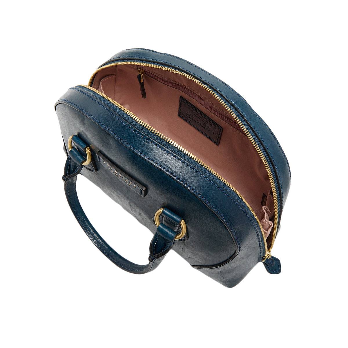 Women's Leather Bag with Removable Strap NIGHT/GOLD | The Bridge