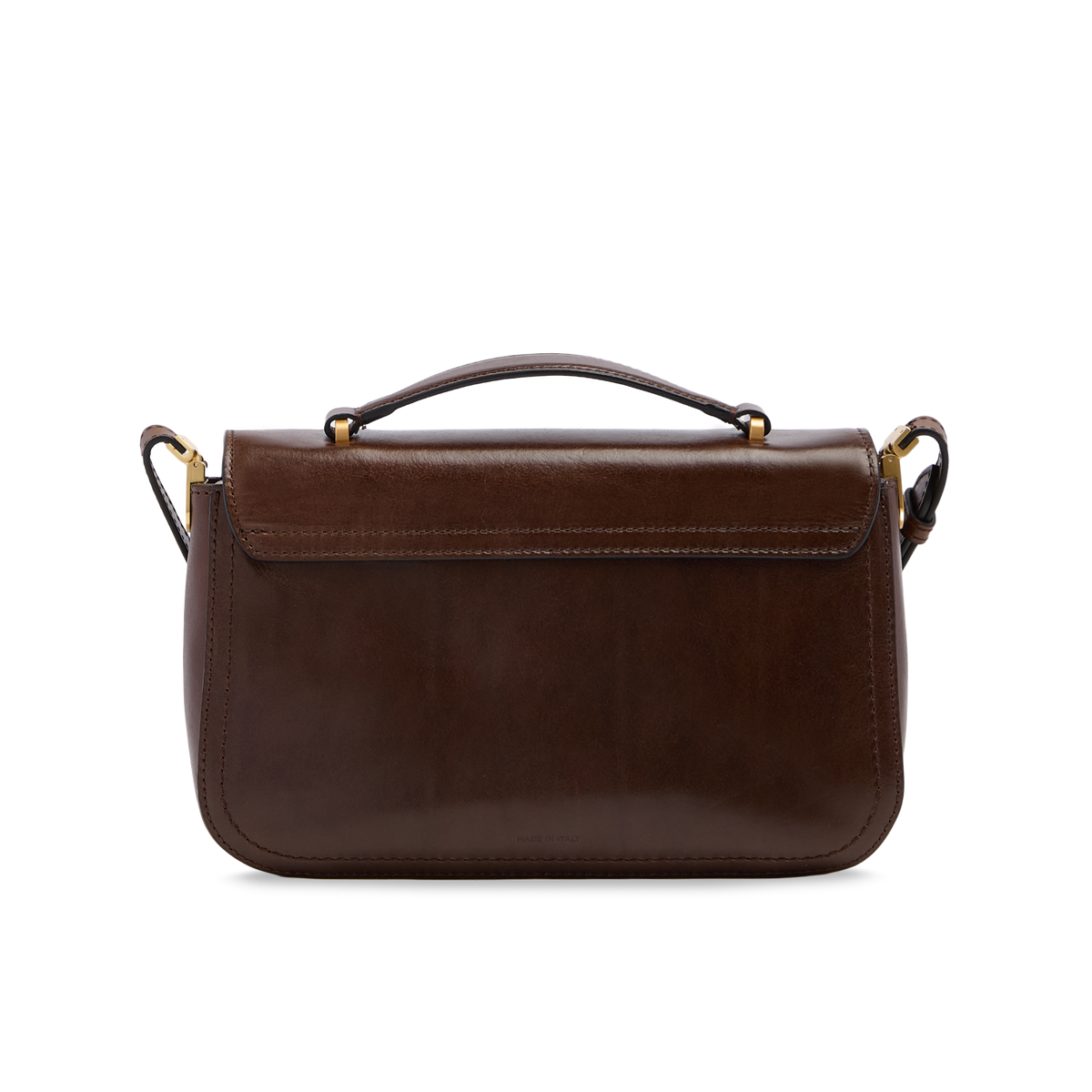 Women's Leather Handbag MOCHA/GOLD | The Bridge