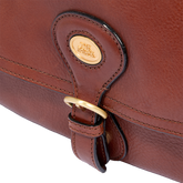 Large leather shoulder bag with front flap | The Bridge