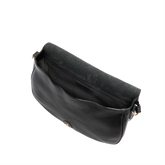 Large leather shoulder bag with front flap | The Bridge