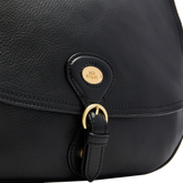 Large leather shoulder bag with front flap | The Bridge