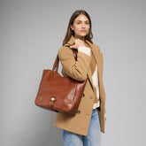 Leather shopper bag | The Bridge