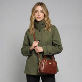 Leather bowling bag with removable shoulder strap | The Bridge