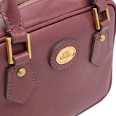 Leather bowling bag with removable shoulder strap | The Bridge