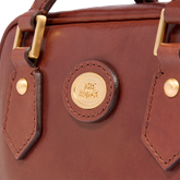 Leather satchel with removable strap | The Bridge