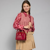 Leather satchel with removable strap | The Bridge