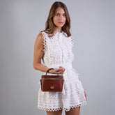 Leather bowling bag with removable shoulder strap | The Bridge