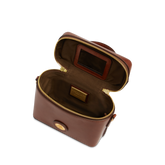 Leather bowling bag with removable shoulder strap | The Bridge