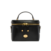 Leather bowling bag with removable shoulder strap - Women's bags | The Bridge