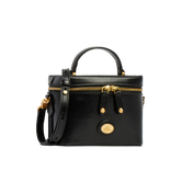 Leather bowling bag with removable shoulder strap - Women's bags | The Bridge