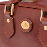 Leather satchel with removable strap | The Bridge