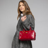 Leather satchel with removable strap | The Bridge