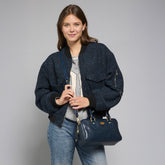 Leather satchel with removable strap | The Bridge