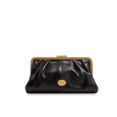 Pochette donna in pelle con chiusura a scatto | The Bridge