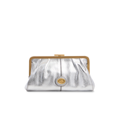 Clutch de piel para mujer con cierre a presión | The Bridge