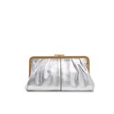 Clutch de piel para mujer con cierre a presión | The Bridge
