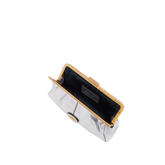 Clutch de piel para mujer con cierre a presión | The Bridge