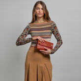 Damen-Clutch aus Leder | The Bridge