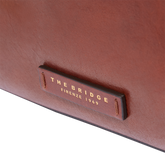 Leather shoulder bag with front zip | The Bridge