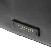 Leather shoulder bag with front zip | The Bridge