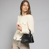 Leather handbag with removable strap | The Bridge