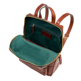 Small leather women's backpack with front pocket | The Bridge