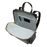 Small leather women's backpack with front pocket | The Bridge