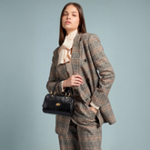 Leather boston bag with removable shoulder strap | The Bridge