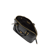 Leather handbag with shoulder strap - Black | The Bridge