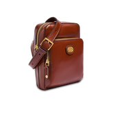 Men's leather crossbody with front zip - Men's bags | The Bridge