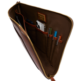 Leather document holder - Brown | The Bridge