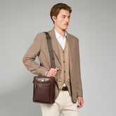 Men's leather crossbody bag | The Bridge