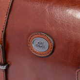 Leather briefcase with shoulder strap | The Bridge