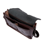 Leather briefcase with shoulder strap | The Bridge