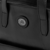 Leather and fabric briefcase with shoulder strap | The Bridge