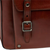 Men’s leather laptop backpack with one zip | The Bridge