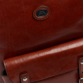 Men’s leather laptop backpack with two zips | The Bridge