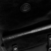 Men’s leather laptop backpack with two zips | The Bridge