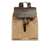 Men’s leather and fabric backpack | The Bridge