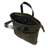 Leather and fabric men's backpack with front pocket | The Bridge