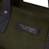 Leather and fabric men's backpack with front pocket | The Bridge