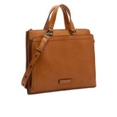 Herren-Lederaktentasche mit Schulterriemen | The Bridge